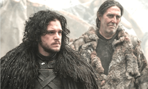 Game Of Thrones (2011-), Kit Harrington (Jon Snow) & Ciarán Hinds (Mance Rayder)
